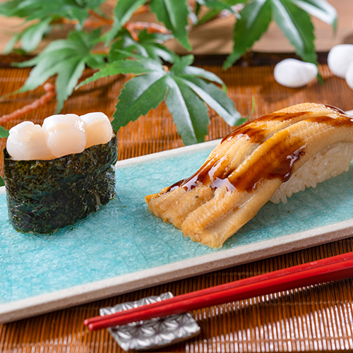 【ライブ】穴子一本握りと小柱のっけ寿司